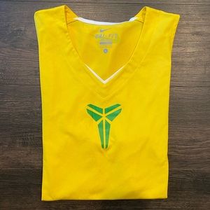 Nike Men’s Dri-FIT Kobe Bryant System Logo Yellow Workout Tank-top